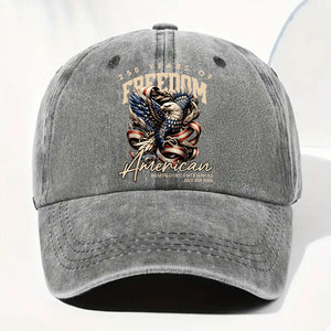 Vintage Denim Eagle USA 250 Years Freedom Cap - Independence Day Gift
