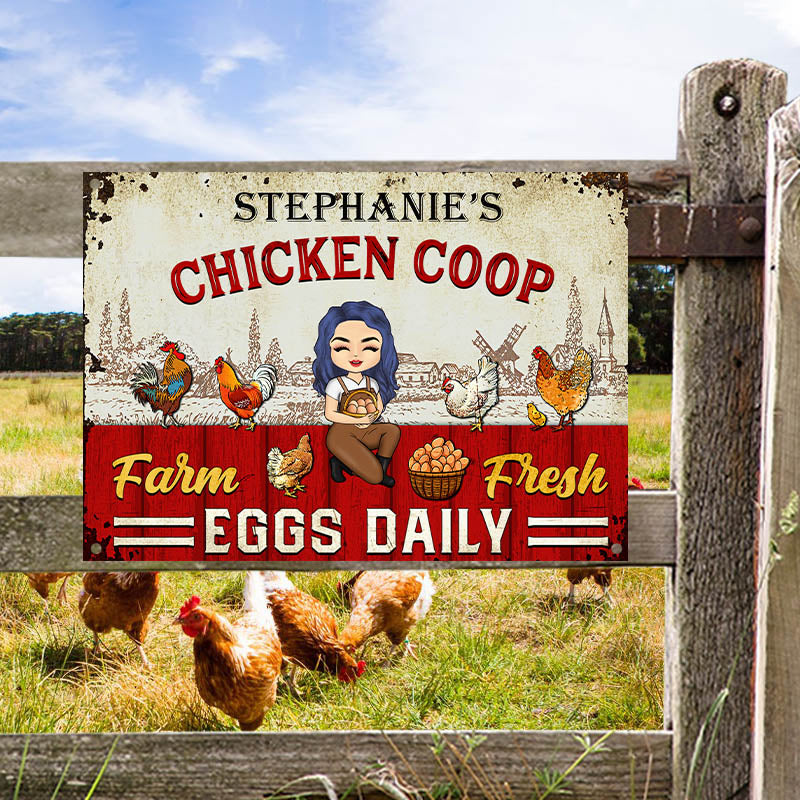 Rise And Shine Mother Cluckers - Personalized Vintage Metal Sign - Decor, Birthday Gift For Farmers , Chicken Lady