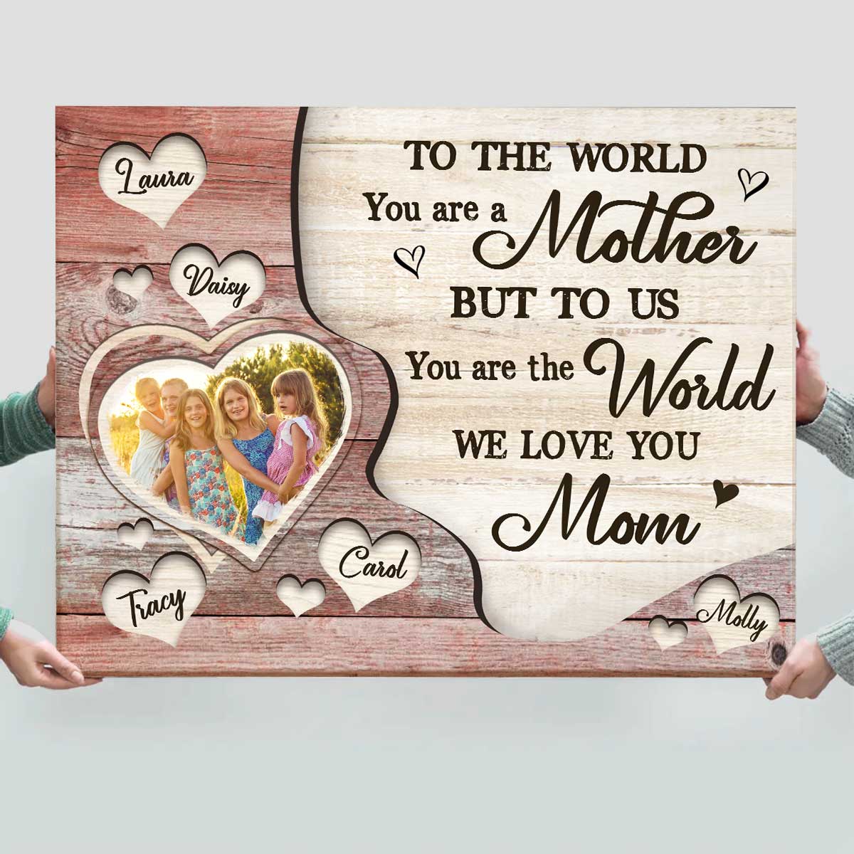 Personalized Poster Mom Gift From Kids, Personalized Mom Gift