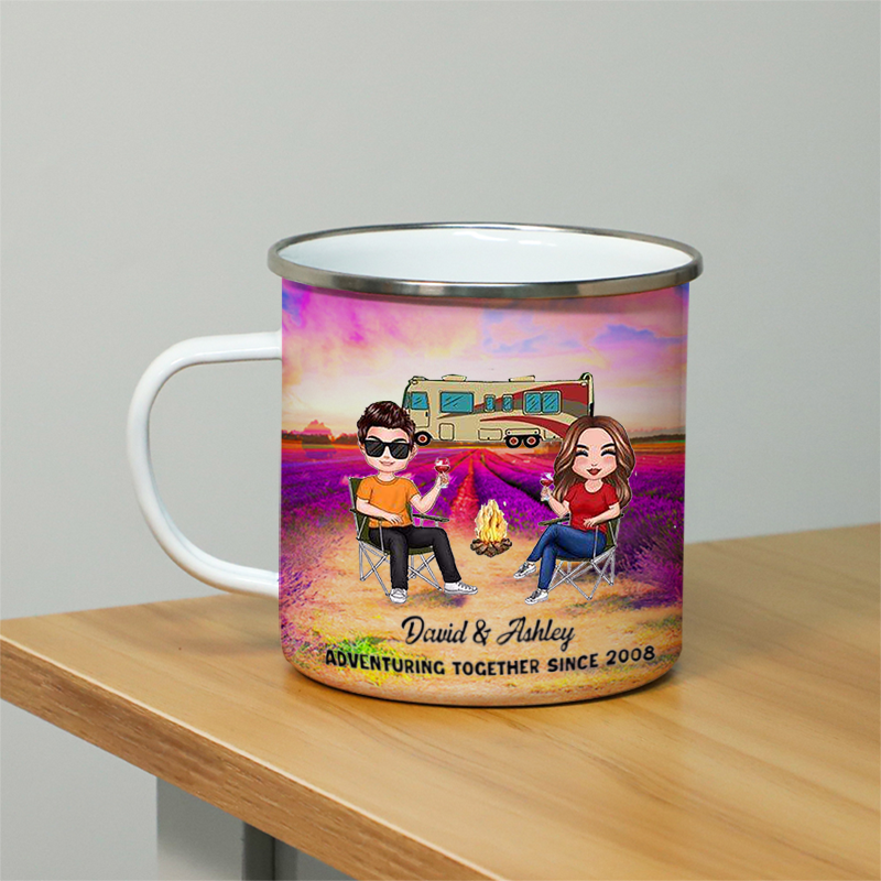 Doll Couple Camping Gift For Him For Her Personalized Mug