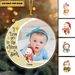 My First Christmas Gifts For Newborn Babies Custom Photo Ornament
