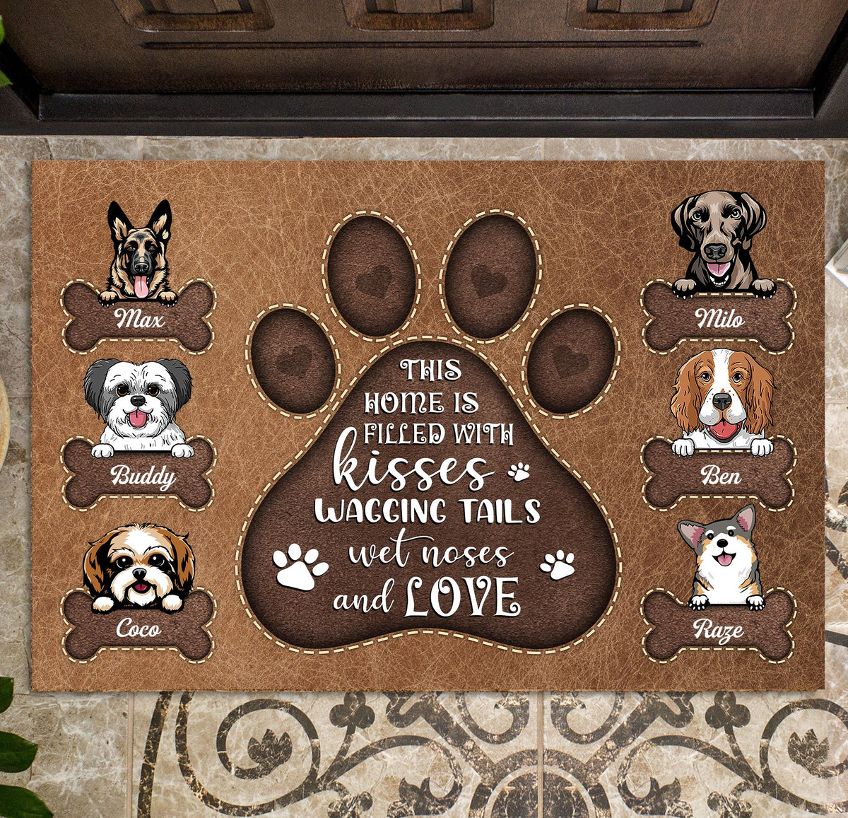 Dog Personalized Doormat