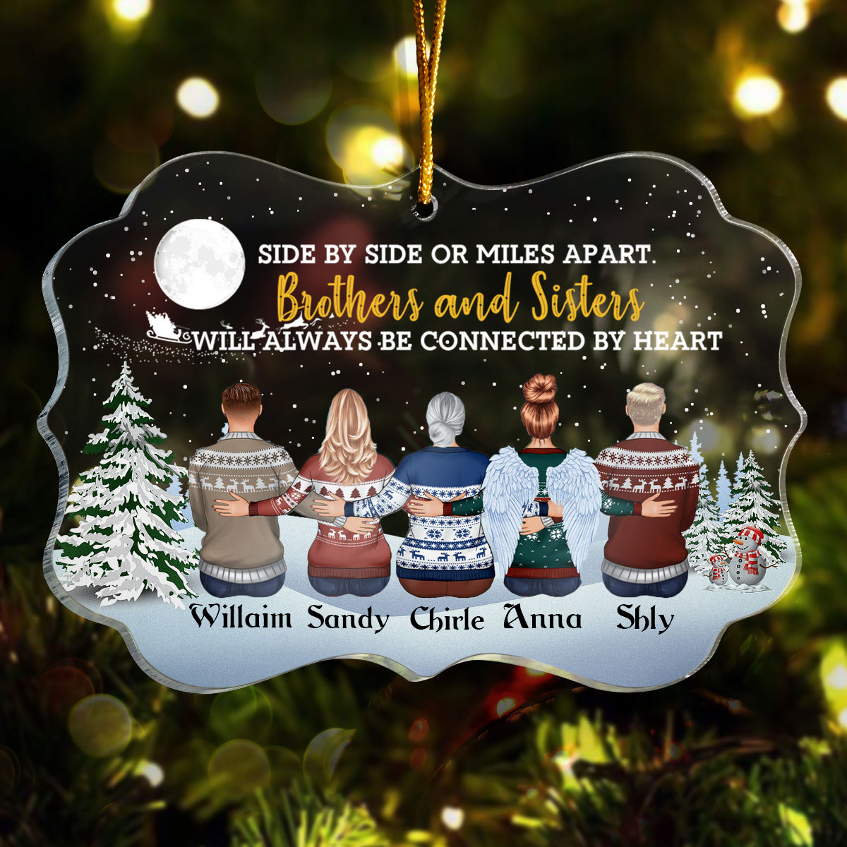 The Greatest Gift Our Parents Gave Us Was Each Other - Personalized Acrylic Ornament