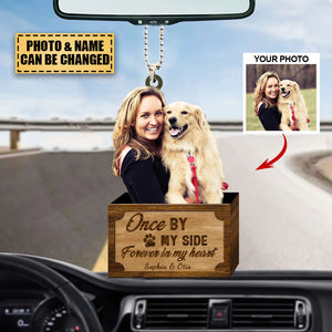 Personalized Dog Memorial Ornament – Once By My Side Forever In My Heart
