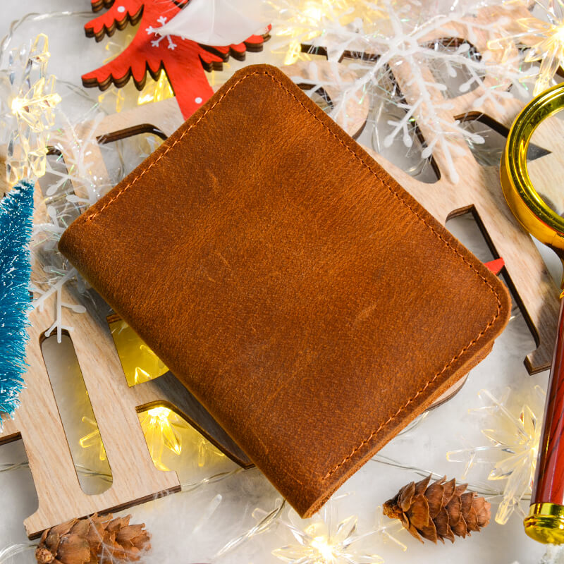 Mom To Son - You Will Never Lose - Leather Bifold Wallet