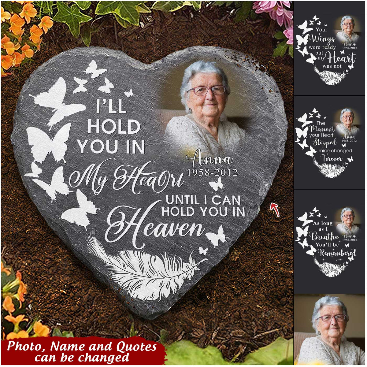 I'll Hold You In My Heart Until I Can Hold You In Heaven Personalized Stone