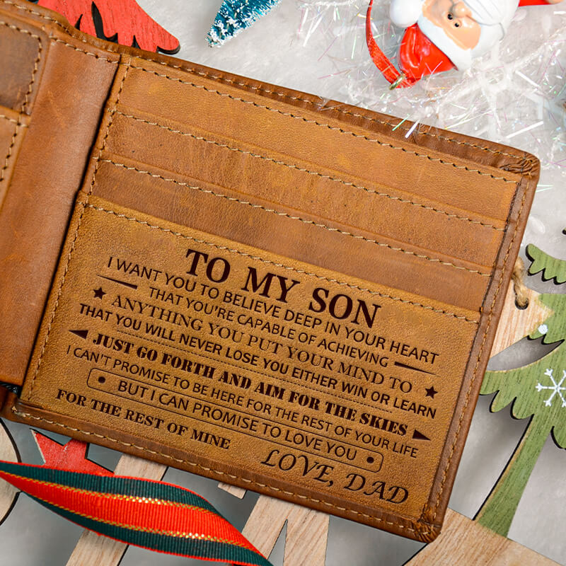 Dad To Son - Never Lose - Engraved Wallet