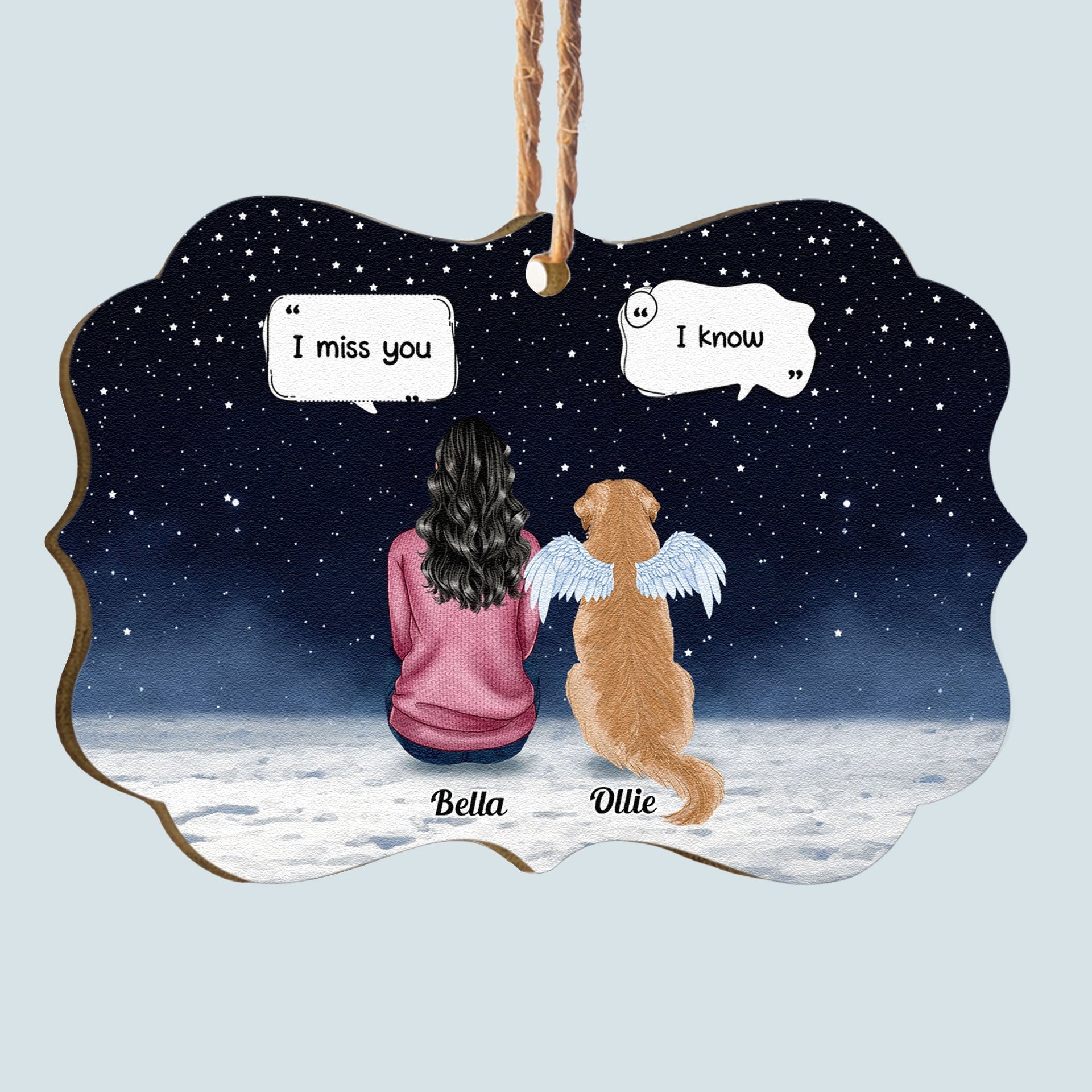 Memorial Pet - Personalized Wooden Ornament