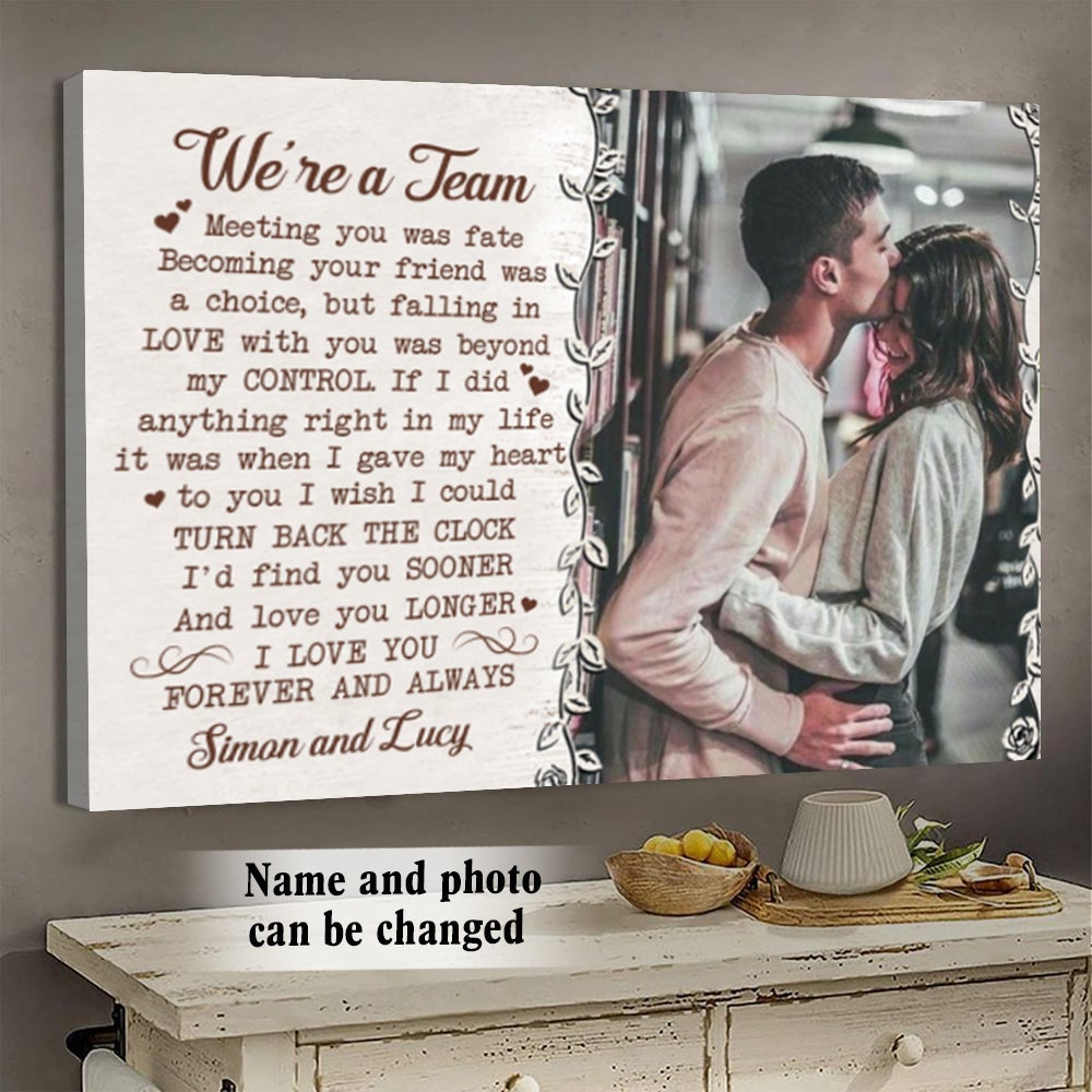Personalized Poster - Gift For Couple Poster, We're A Team